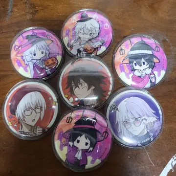 문호 스트레이독스 캔 배지 7개 세트