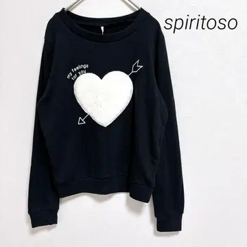 스피리토조 택 포함 트레이닝복 하트 디자인 얇은 소재 후와후와 M