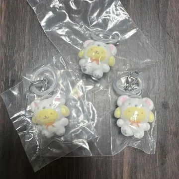 산리오 메지루시 참 후와후와 스노우 폼폼푸딩 3개 세트