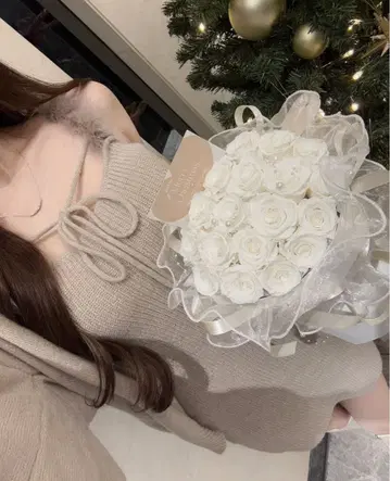 Lumignon feather ribbon op + 가디건