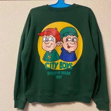 CITY BOYS 맨투맨 1997 다크 그린