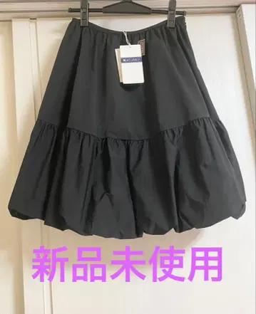 미사용 새상품 엠즈 그레이시 스커트 벌룬 블랙 38