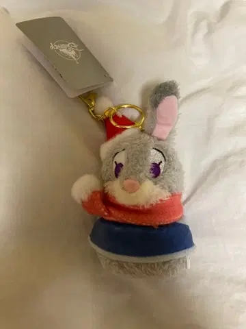 디즈니 산타 모자 토끼 키링