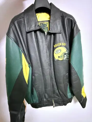 GREEN BAY PACKERS 가죽 자켓