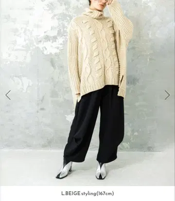 [ 좋아요 불필요 ] 오즈모시스 / 무늬 짜임 터틀 니트 풀오버