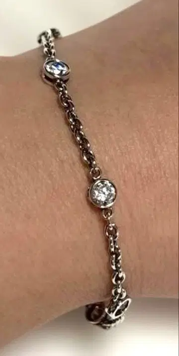 인터플래닛 지르코니아 실버 팔찌