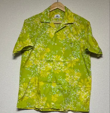 라코스테 하와이안 셔츠 패턴 셔츠