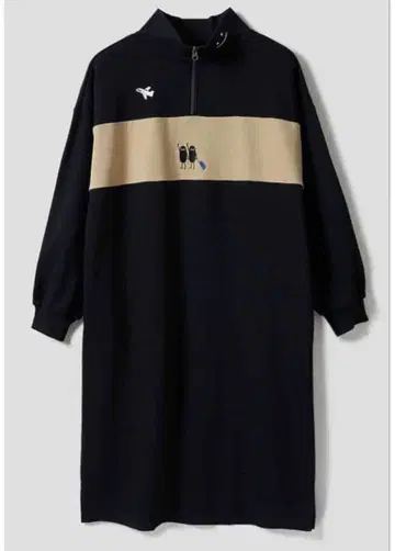 그라니프 뷰티풀 섀도우 타비 하프 지퍼 원피스