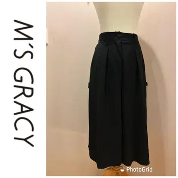 M'S GRACY 블랙 와이드 팬츠