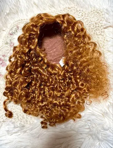 해외 딜러님 컬 가발 브라운 계열 9~10인치 슈퍼돌피