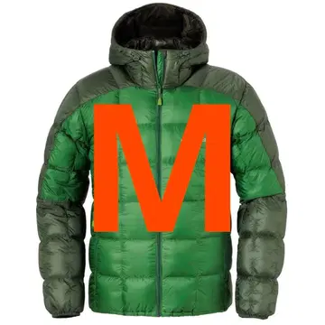 몽벨 스페리오 다운 후드티 EX800 수납 봉투 포함 M 사이즈 그린