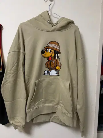 b-boy dog Hoodie (베이지) L 사이즈