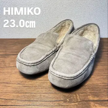 [ 레어 ] HIMIKO 그레이 모카신 슬립온 23.0cm