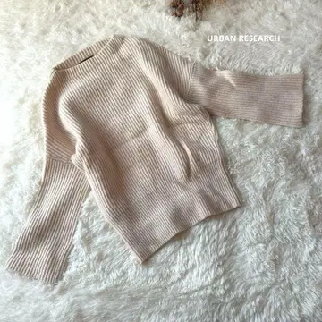 어반 리서치 긴팔 니트 스웨터 겨울 리브 귀여운 둥근 카라 멋쟁이