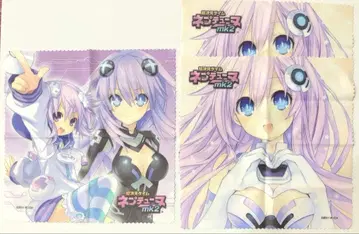 초차원게임 넵튠 특전 클리너 크로스 3종 세트 안경닦이