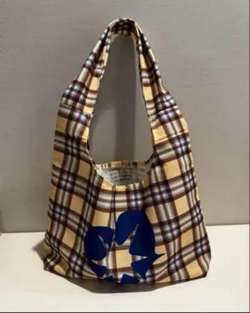 BONNIE CLYDE 체크 무늬 에코백