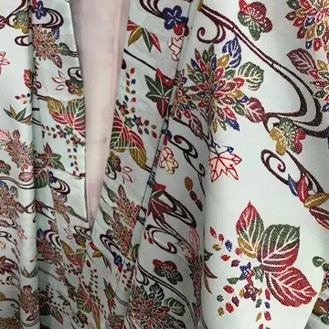 다이쇼 로망 쇼와 레트로 앤티크 기모노 겉옷 미치유키 화양절충 류큐빙가타