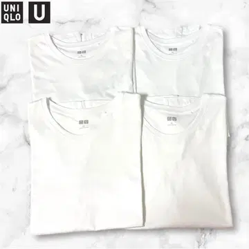 [ 4개 ] UNIQLO U 유니클로 수피마 코튼 크루넥 T셔츠 XL
