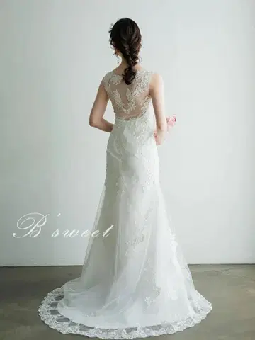 B'sweet 웨딩 드레스 촬영용 드레스 작은 키 고객용