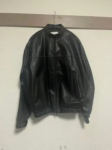 [ Raucohouse ] 시크 워시드 가죽 트랙 자켓