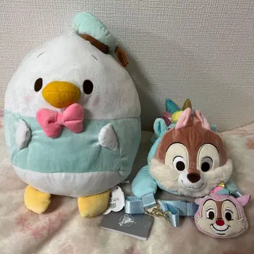 도날드 칩과 데일 디즈니 스토어 봉제 인형 미니백