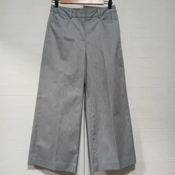 새상품급 띠어리 럭스 와이드 크롭 팬츠 38 그레이