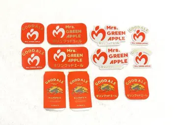 미세스 그린애플 x 기린굿에일 오리지널 스티커 전 6종 2세트