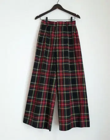 GLOBAL WORK TR 와이드 팬츠 타탄 체크