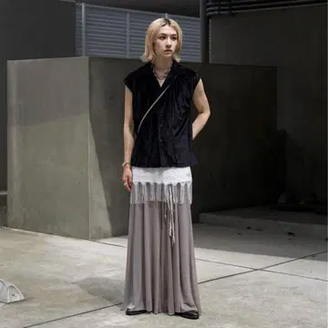 시어 팬츠 시스루 그레이 그레이지