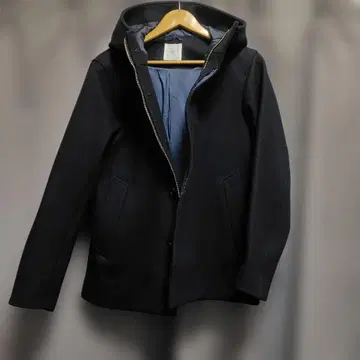 EDIFICE 멜톤 후드 블루종