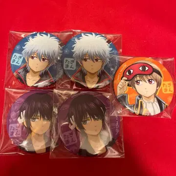 은혼 작아져 버렸다 캔뱃지 사카타 긴토키 타카스기 신스케 오키타 소고