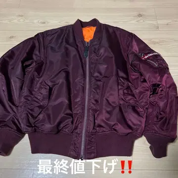 ALPHA INDUSTRIES MA-1 플라이트 자켓 보르도