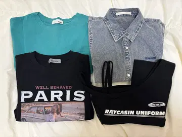 여성용 미니 기장 의류