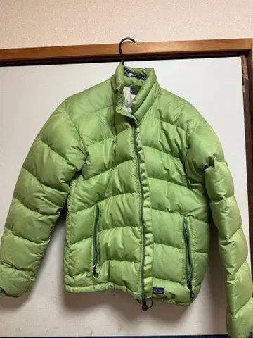 patagonia 라이트 그린 다운 자켓