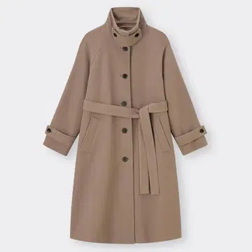 GU 코지 멜톤 발마칸 코트 브라운 S