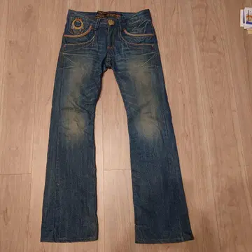 RED PEPPER/레드페퍼 청바지 스트레이트 데님 자수 사이즈 M