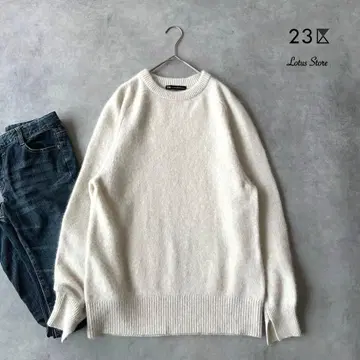 새상품급 23구 윈터 페더 소매 슬릿 니트