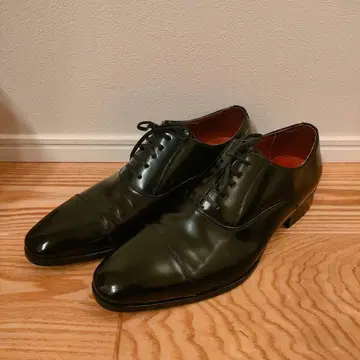 [ 미사용에 가까움 ] 마드라스 Savile Row 스트레이트 팁 블랙