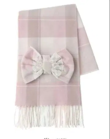 리즈리사 체크 리본 스톨
