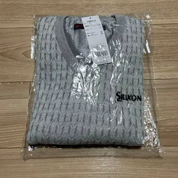 미사용품 스릭슨 Srixon 그레이 V넥 스웨터