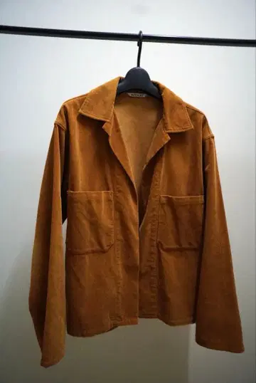 AURALEE 워시드 코듀로이 셔츠 재킷