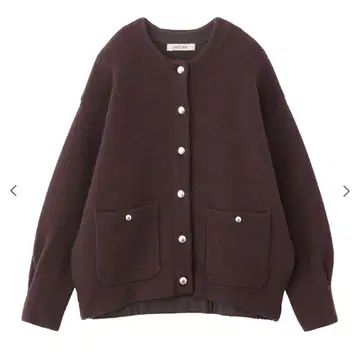 COCODEAL 폭스 혼방 더블 페이스 니트 아우터 미사용 새상품