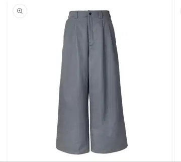 FEELS. WIDE TUCKED TROUSERS GRAY