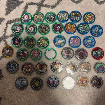 요괴워치 메달 세트 49개 레어 홀로그램