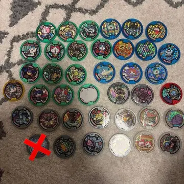 요괴워치 메달 세트 48장 레어 홀로그램