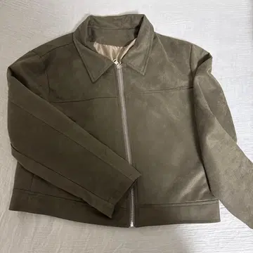 nugu 올리브 스웨이드 자켓