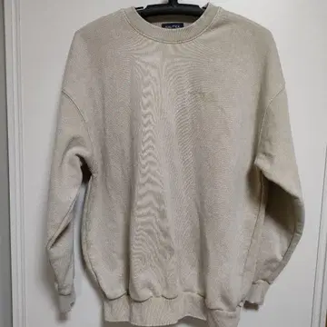 NAUTICA 베이지 크루넥 트레이닝복