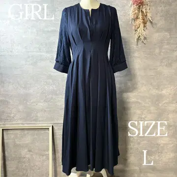 GIRL 레이스 슬리브 X라인 키넥 결혼식 원피스 빅 사이즈 L