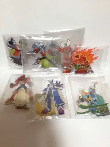 캡콤 스토어 록맨 에그제 아크릴 스탠드 7체 세트