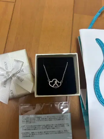 더블 오픈 하트 댄싱 탑 목걸이 실버